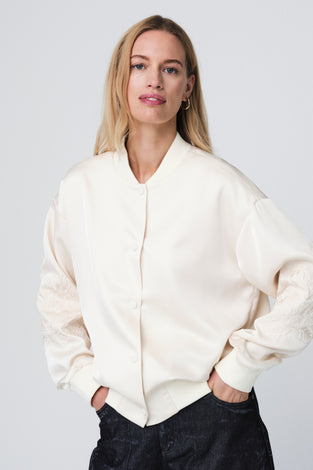 Minori embroidery bomber