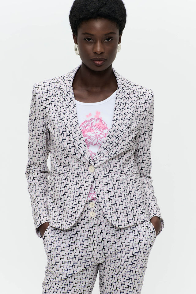 Elvira blazer technical jersey