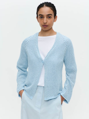 Cotton viscose blend cardigan 9052