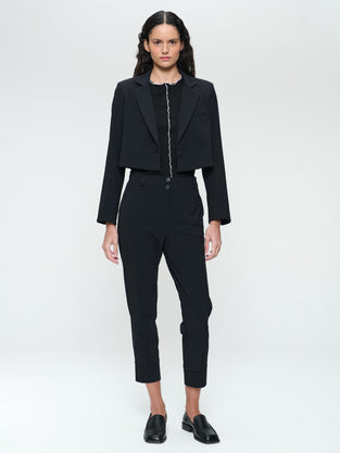 Delia structure technical jersey pants