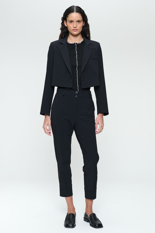 Estele structure technical jersey blazer