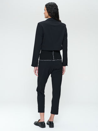 Estele structure technical jersey blazer
