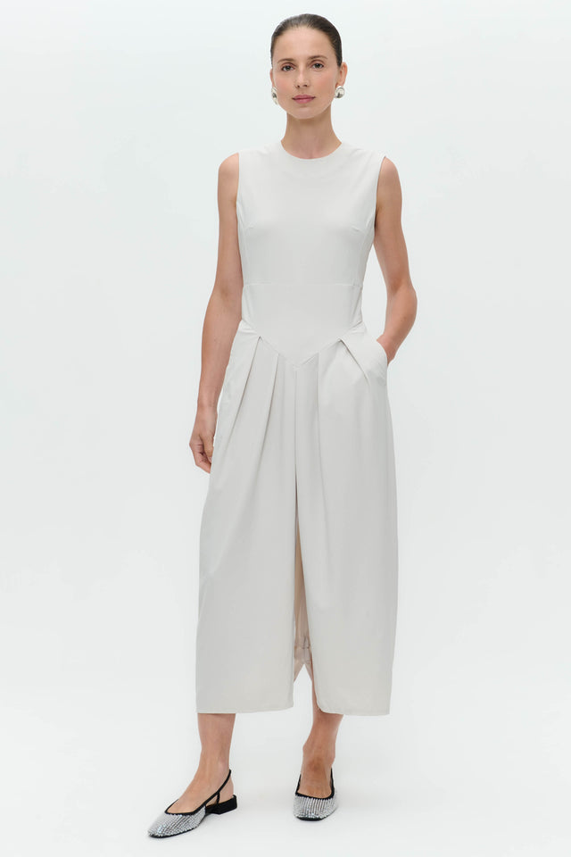 Jacklin stretch technical jersey dress