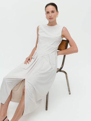 Jacklin stretch technical jersey dress