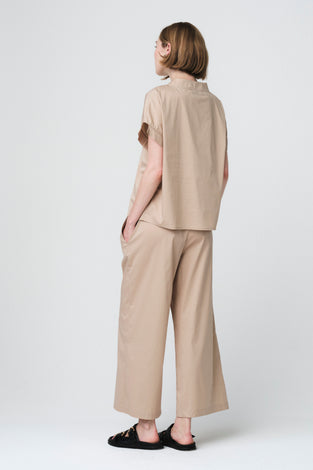 Poplin loos fit top