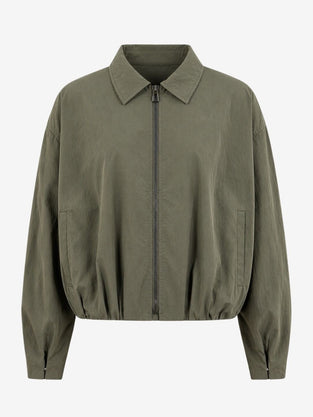 Blaze pleated bomber jacket