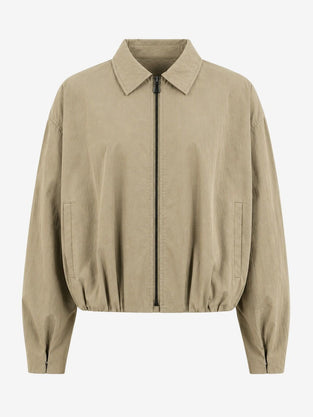 Blaze pleated bomber jacket