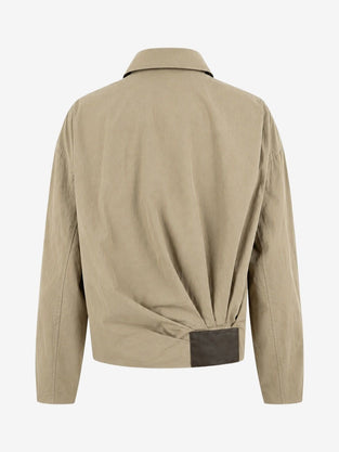 Blaze pleated bomber jacket