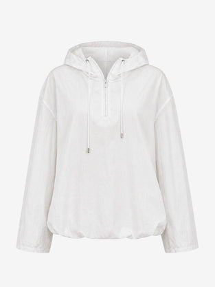 Clio hoodie zipper blouse