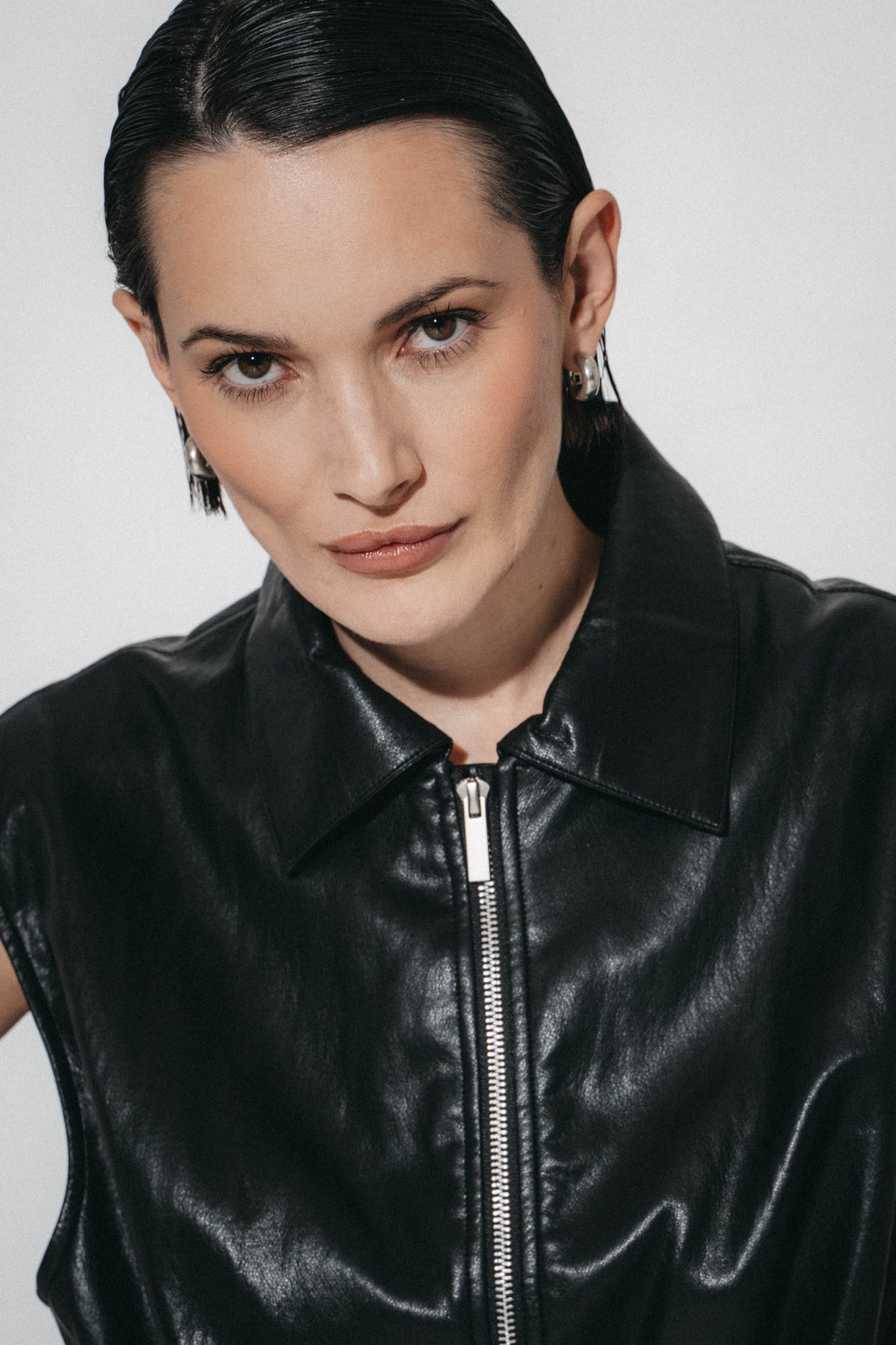 Alora eco leather vest