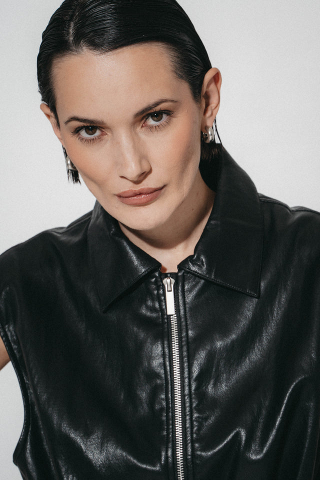 Alora eco leather vest