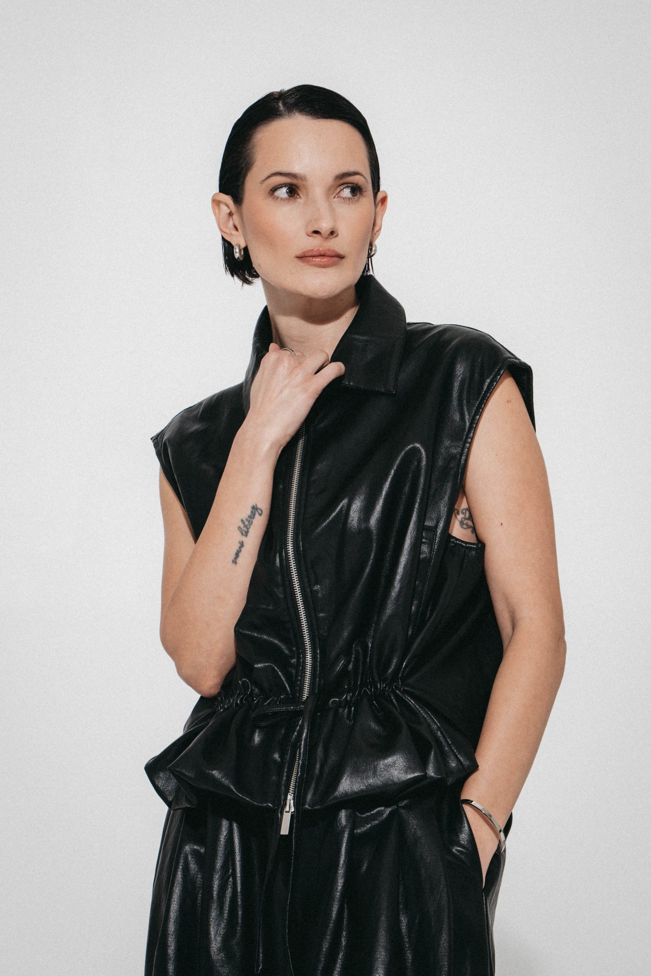 Alora eco leather vest