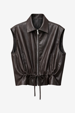 Alora eco leather vest