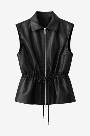 Alora eco leather vest