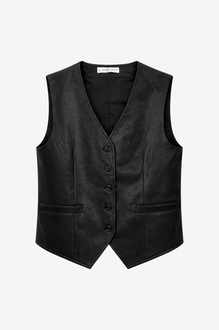 Arian eco leather vest