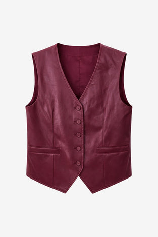Arian eco leather vest