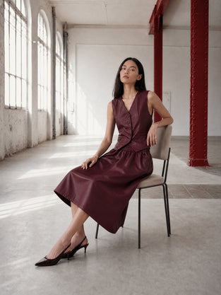 Arian eco leather vest
