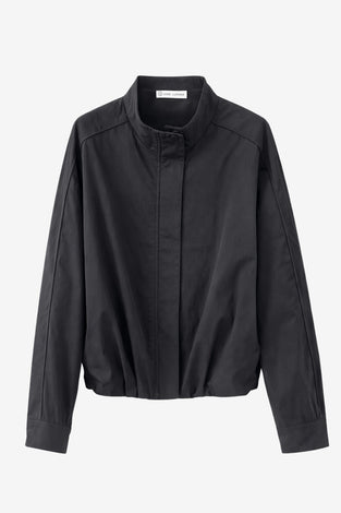 Awrora cotton pleated bomber jacket