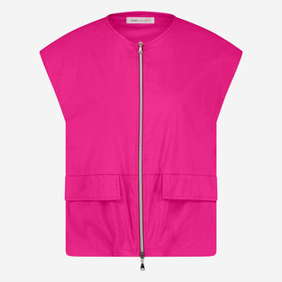Costante cotton sleeveless jacket