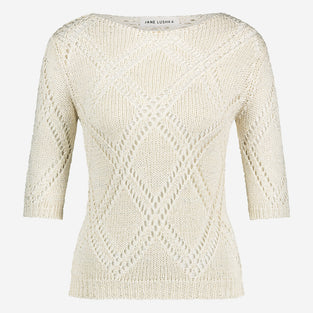 Openwork top with sequins 9040