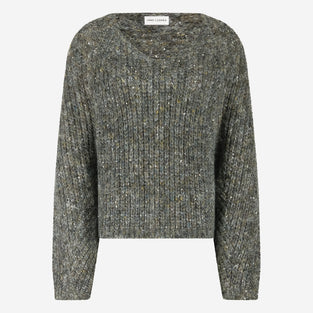Shiny oversized pullover H20034