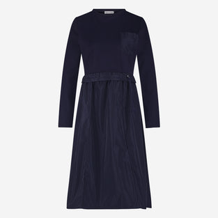 Ester mix cotton taffeta dress