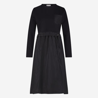 Ester mix cotton taffeta dress