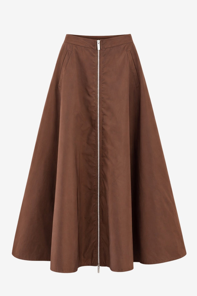 Bardolino taffeta zipper skirt