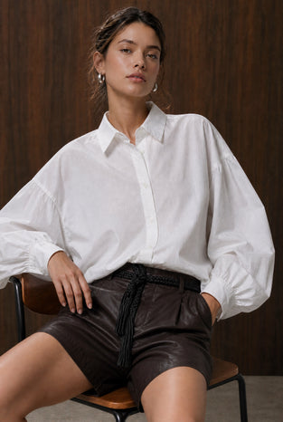 Adelina cotton oversized blouse
