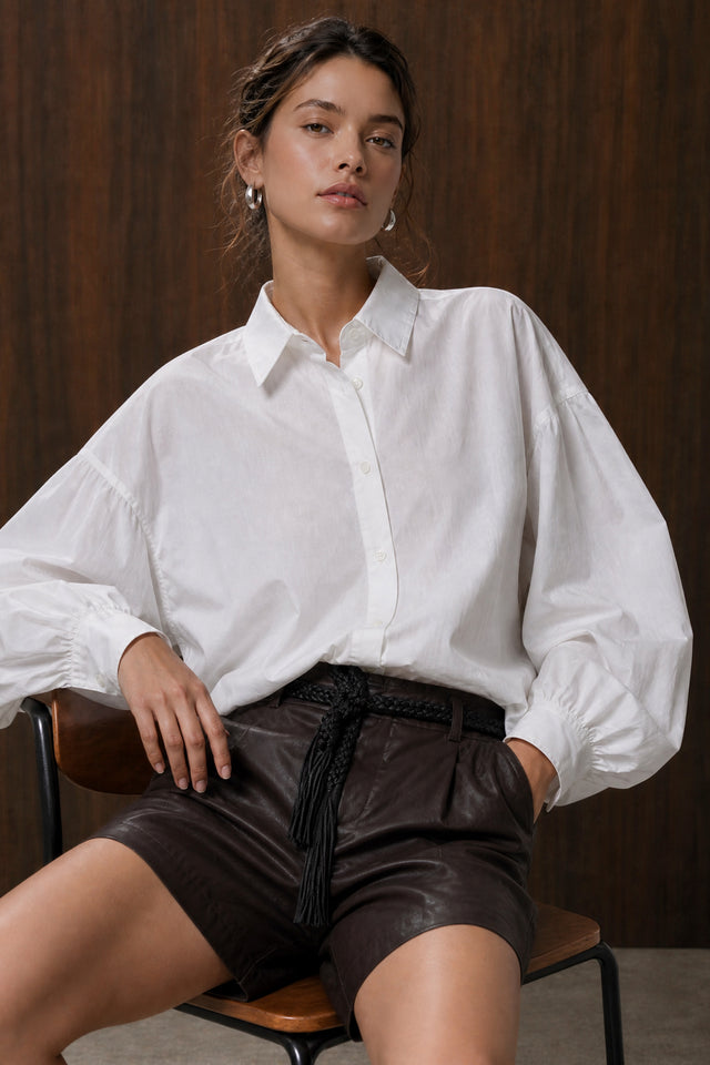 Adelina cotton oversized blouse