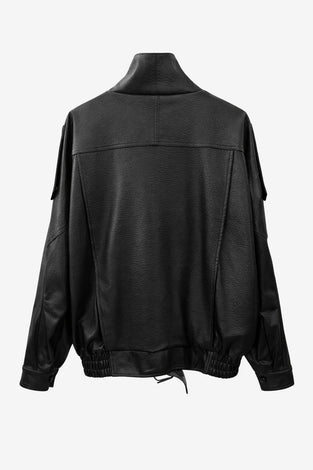Bo eco leather oversized jacket
