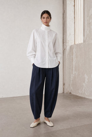 Bree cotton poplin blouse
