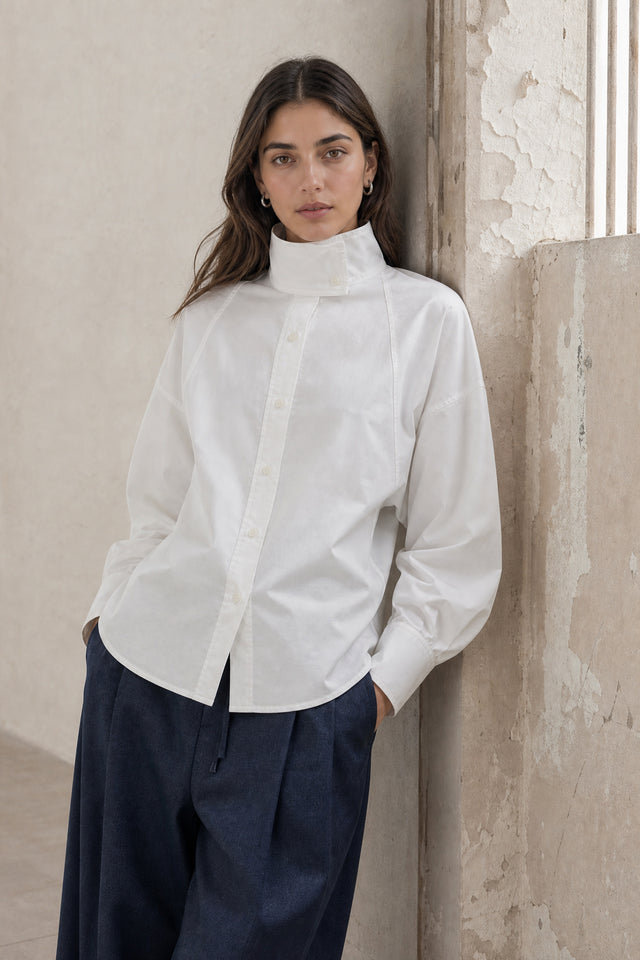Bree cotton poplin blouse