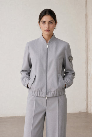 Brenzone Viscose zipper bomber