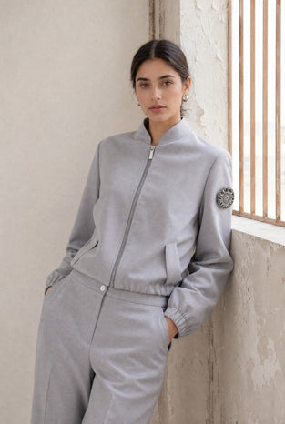 Brenzone Viscose zipper bomber