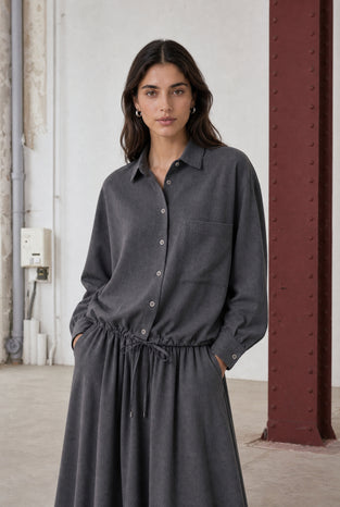 Camilla light flannel blouse
