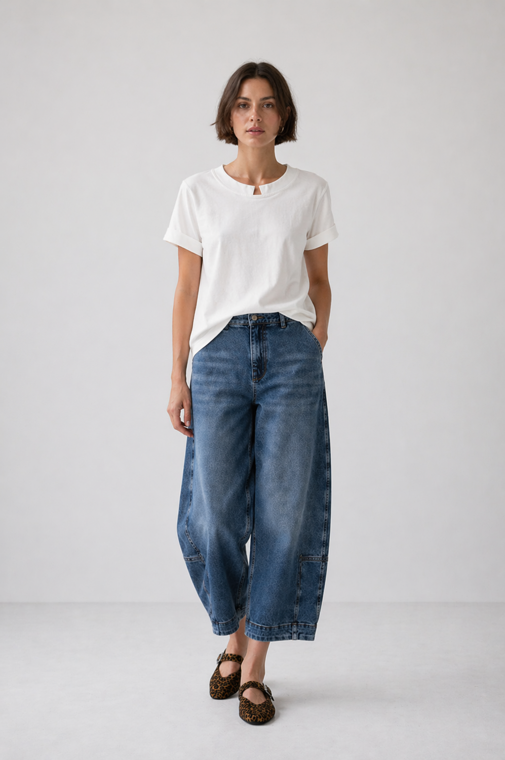 Poplin loos fit top