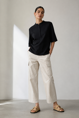 Damiana stretch technical jersey top