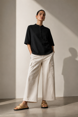 Damiana stretch technical jersey top