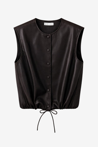 Clare eco leather vest