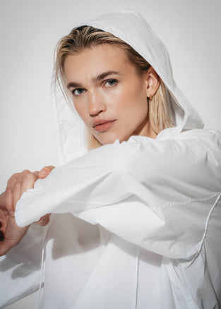 Clio hoodie zipper blouse