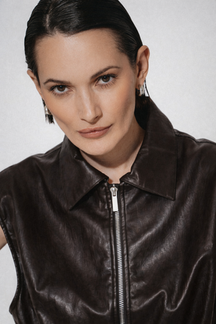 Alora eco leather vest