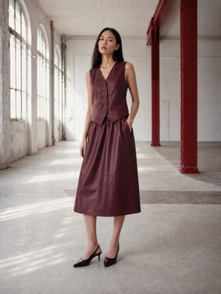 Arian eco leather vest