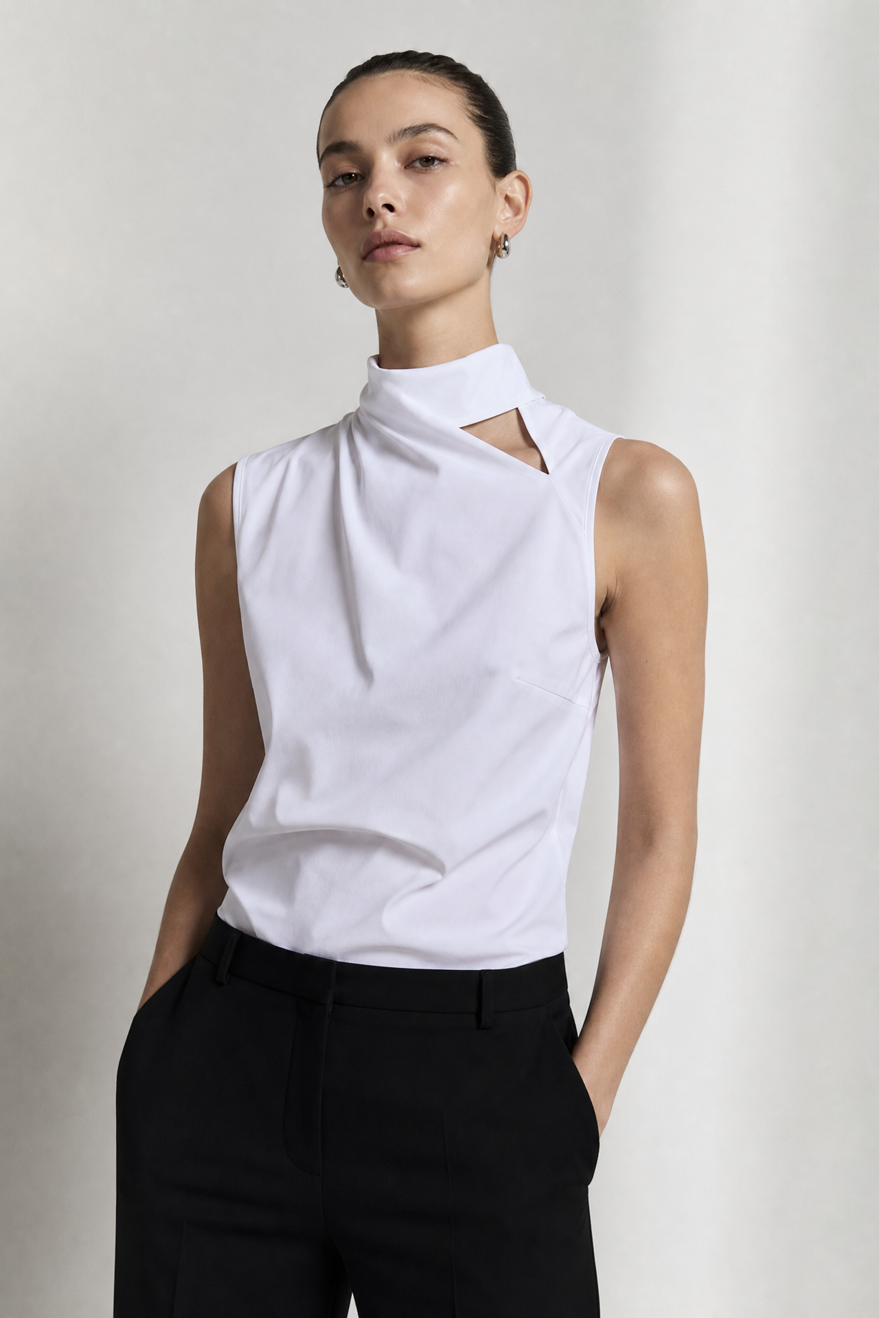 Naomi stretch technical jersey top