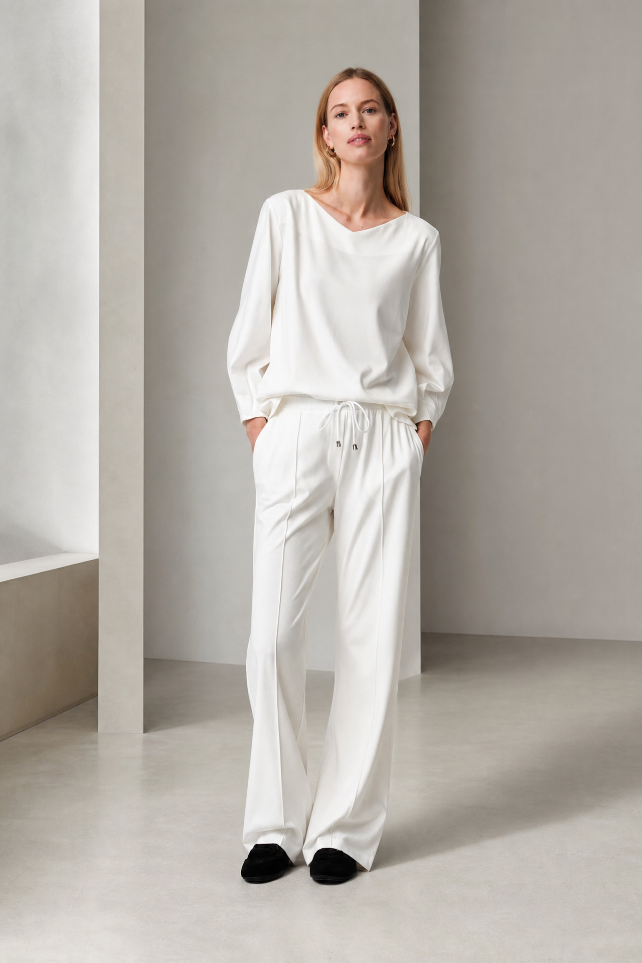Elvio pants soft Punto Milano jersey