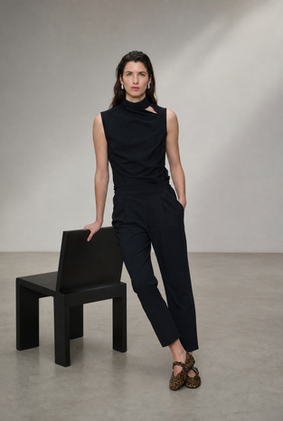 Naomi stretch technical jersey top