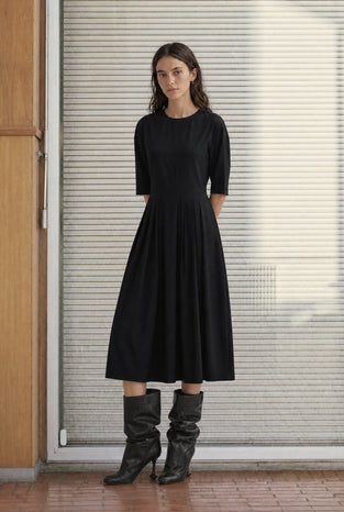 Heide tech jersey dress LS