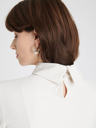 Hilary top brush tech jersey