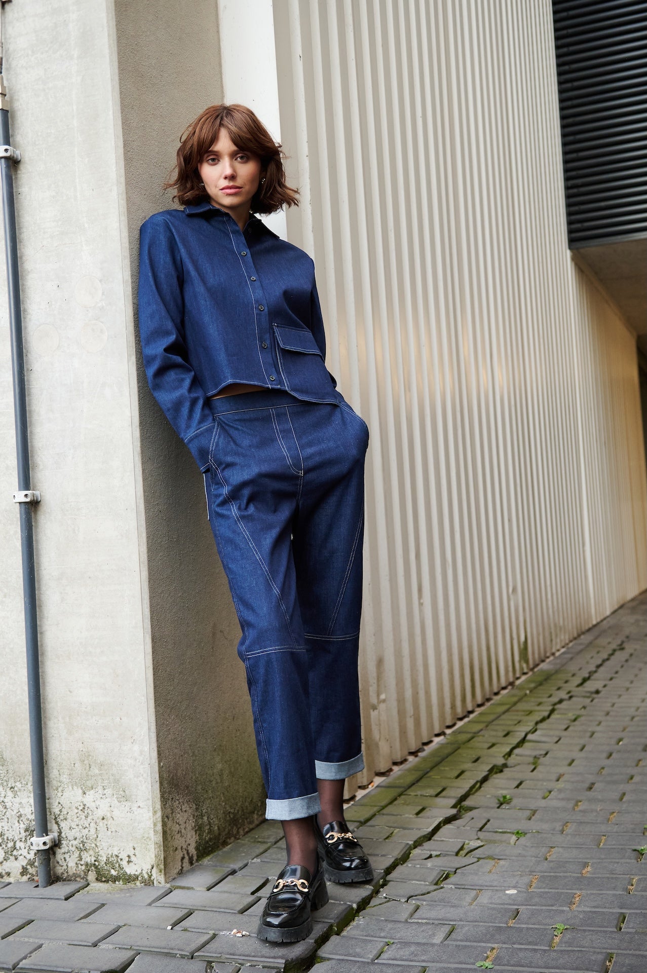 Kerry denim blouse