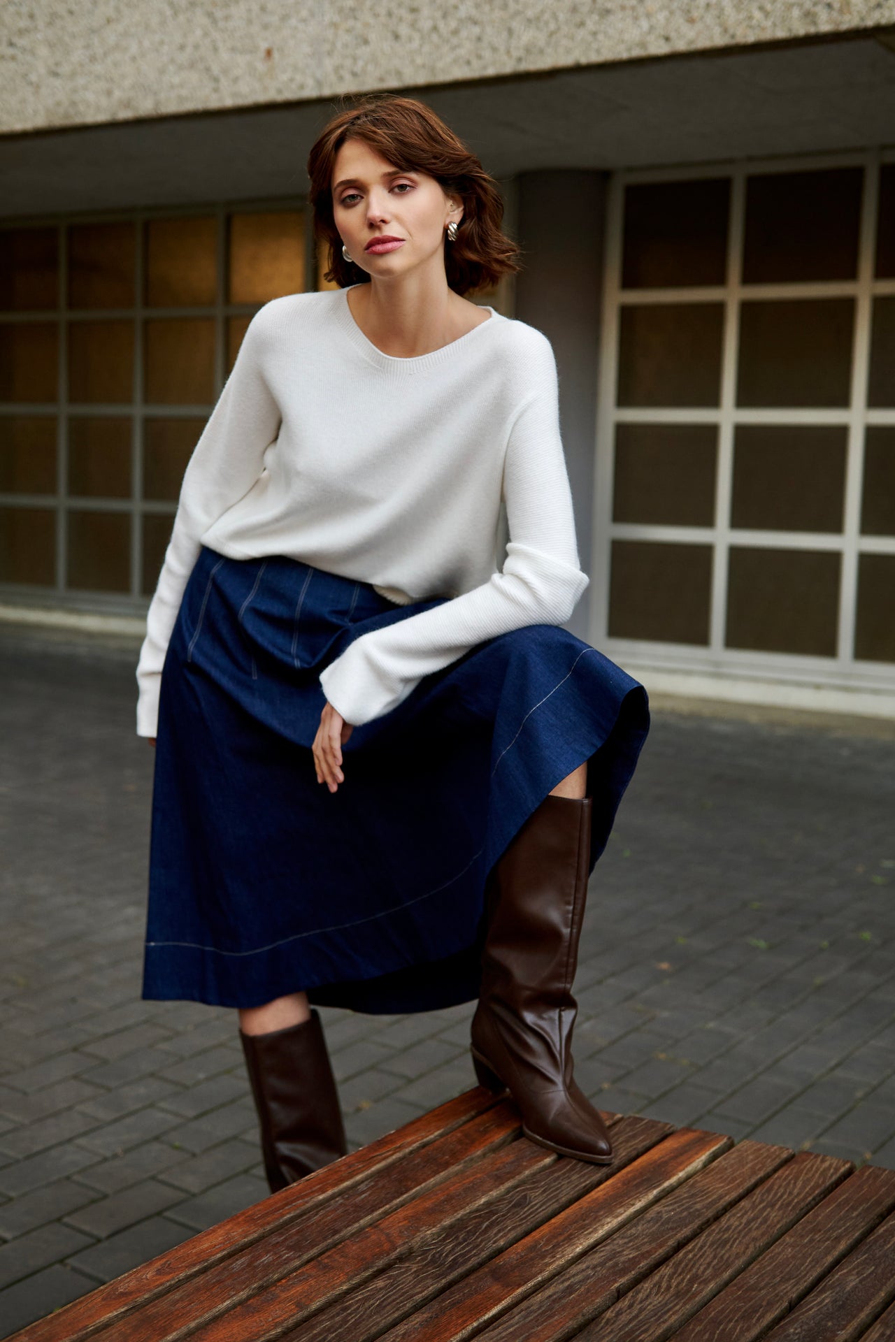 Mishele denim skirt